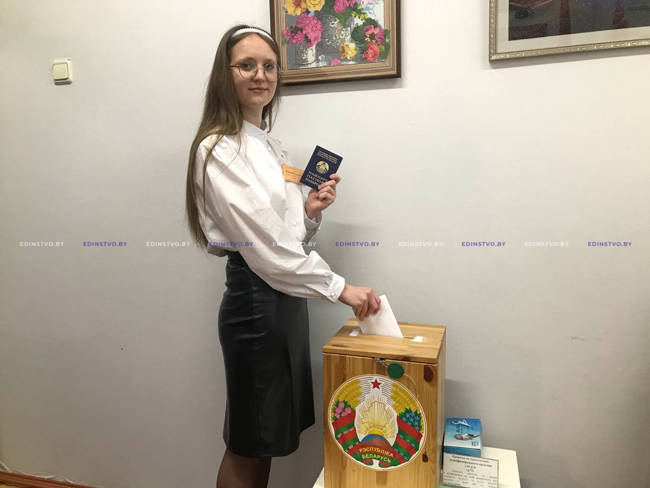 Молодежь Борисовщины делает выбор. Учащаяся БГК проголосовала в день своего совершеннолетия